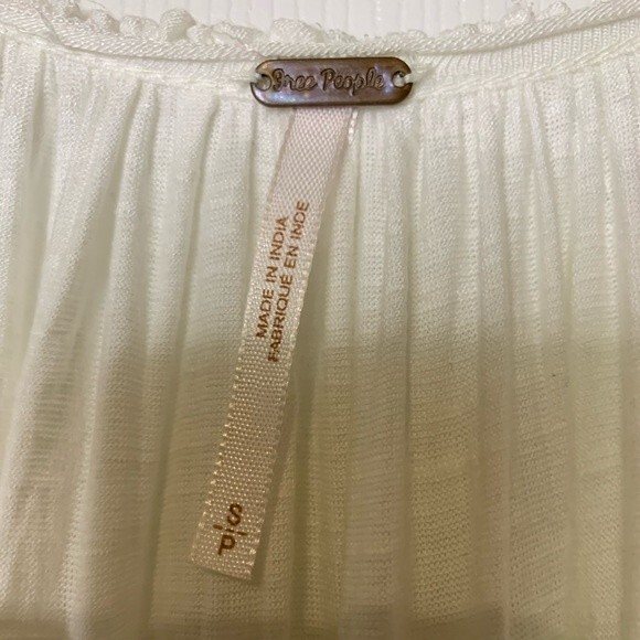 FREE PEOPLE Boho Embellished Flowy Top. Size Small - Picture 9 of 11